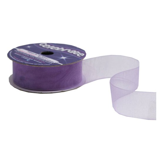 Lilac Organdie Ribbon 20mm x 5m image number 2
