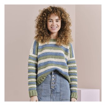 Knitcraft Chunky Stripe Jumper Digital Pattern 0295