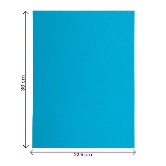 Turquoise EVA Foam Sheet 22.5cm x 30cm image number 4