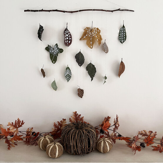 How to Make a DIY Autumn Leaf Hanging image number 1