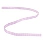 Light Pink Gingham Ribbon 6mm x 5m image number 2