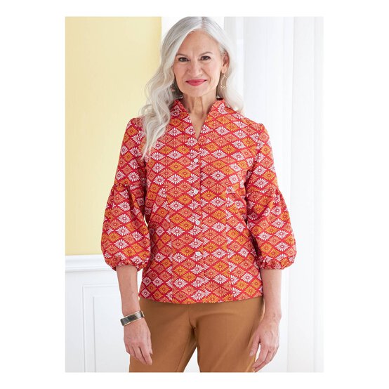 Butterick Women&rsquo;s Tops Sewing Pattern B6816 (14-22) image number 4