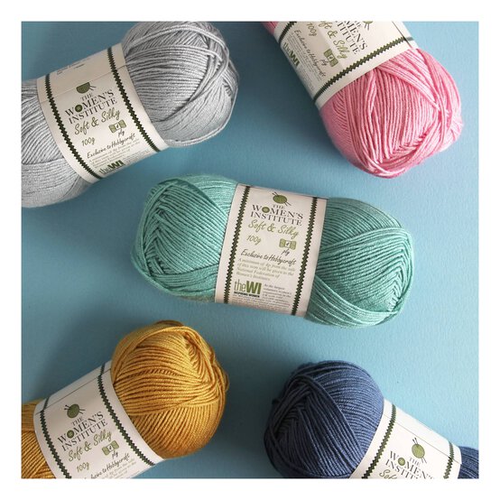 Women's Institute Denim Soft and Silky 4 Ply Yarn 100g image number 3