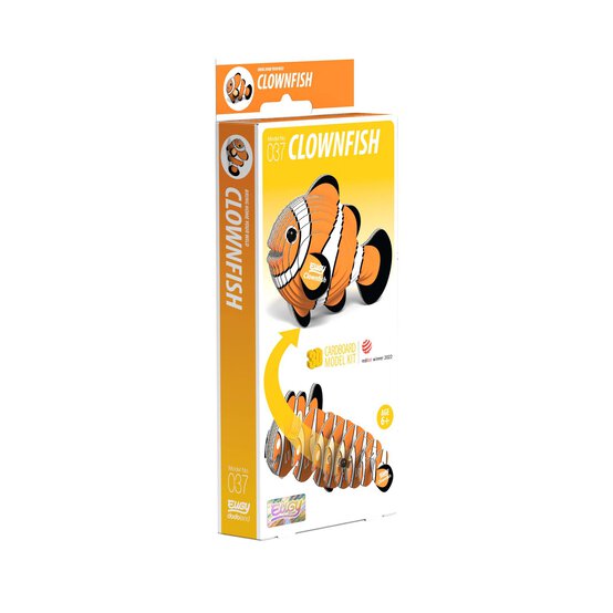 Eugy 3D Clownfish Model image number 3