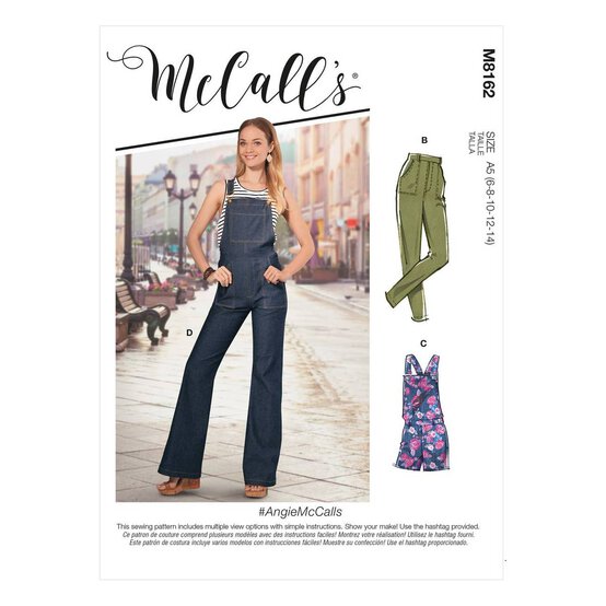 McCall&rsquo;s Angie Jeans Sewing Pattern M8162 (14-22) image number 1
