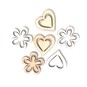 Heart and Flower Wooden Toppers&nbsp;6 Pack image number 1
