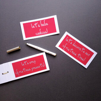 Cricut: How To Make a Christmas Coupon Book