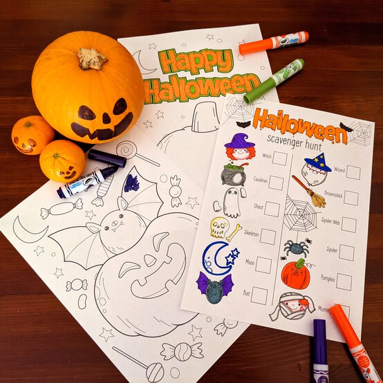 FREE Halloween Colouring Pages image number 1
