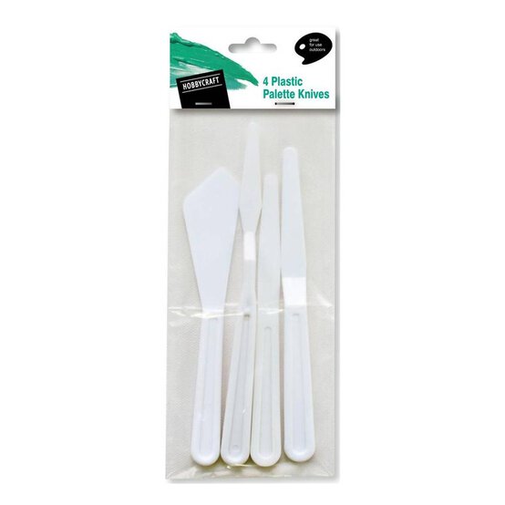 Plastic Palette Knives 4 Pack image number 1