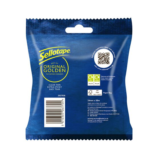 Sellotape Original Clear Tape 24mm x 50m image number 2