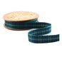 Blue Tartan Ribbon 12mm x 5m image number 2