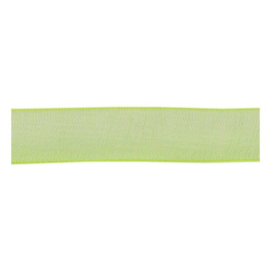 Lime Organdie Ribbon 12mm x 6m image number 2