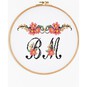 FREE PATTERN DMC Floral Initials Cross Stitch 0116 image number 3