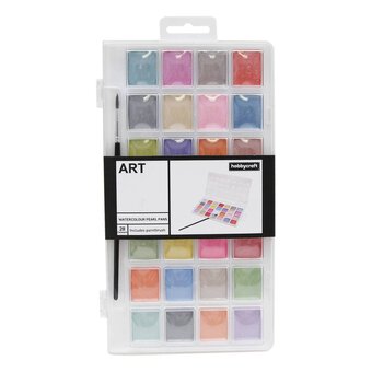 Watercolour Pearl Pans 28 Pack