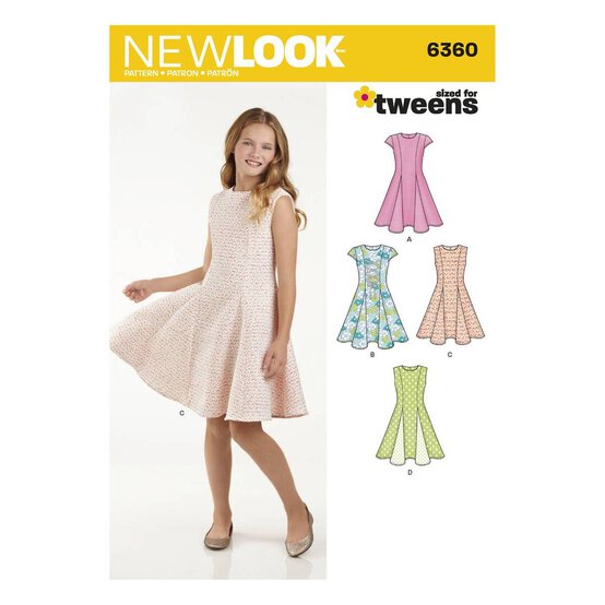 New Look Girls' Dress Sewing Pattern 6360 image number 1