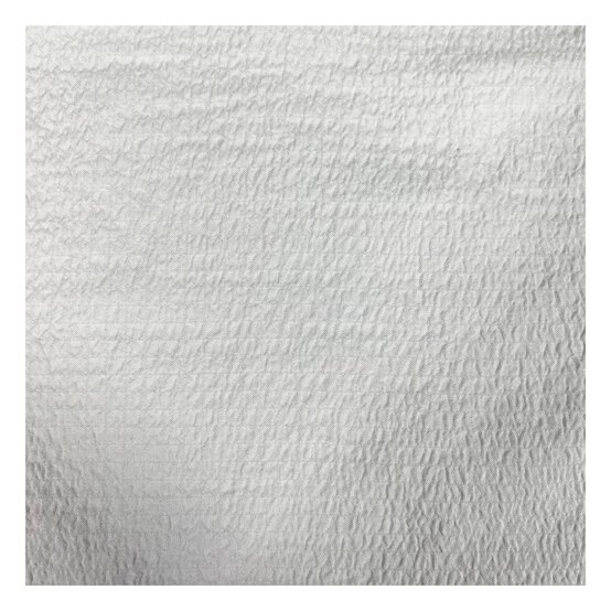White Crinkle Plain Dyed Fabric by the Metre image number 2