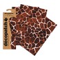 Decopatch Natural Giraffe Print Paper 3 Sheets image number 1