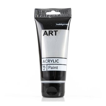 Silver Art Acrylic Paint 75ml