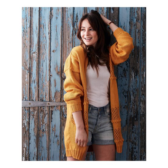 Knitcraft Mustard Cotton Blend Plain DK Yarn 100g image number 3