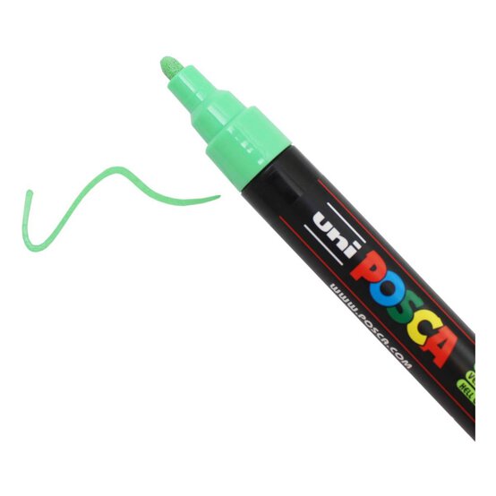 Uni-ball Light Green Posca Marker PC-5M image number 1