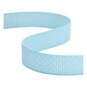 Blue Polka Dot Grosgrain Ribbon 10mm x 5m image number 1