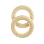 Natural Birch Wood Macram&eacute; Rings 5cm 2 Pack image number 1
