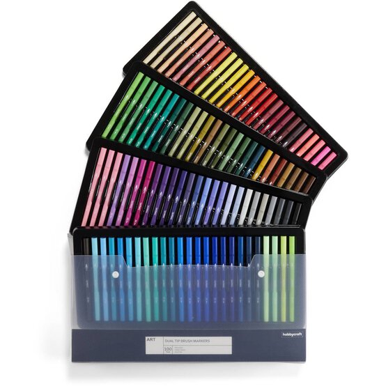 Dual Tip Brush Markers 100 Pack image number 6