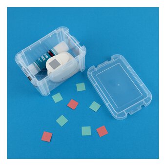 Whitefurze Allstore 0.5 Litre Clear Storage Box 
