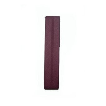 Wine Poly Cotton Bias Binding 25mm x 2.5m
