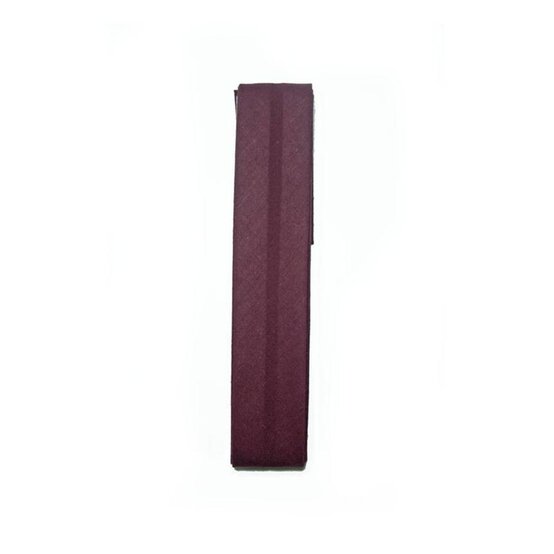 Wine Poly Cotton Bias Binding 25mm x 2.5m image number 1