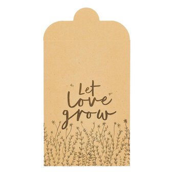 Kraft Let Love Grow Seed Favour Bag 20 Pack