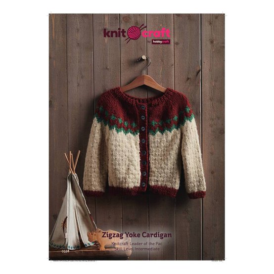 Knitcraft Zigzag Yoke Cardigan Digital Pattern 0184 image number 1