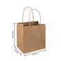 Kraft Gift Bag 12cm 5 Pack image number 3