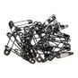 Hemline Gold Black Safety Pins 50 Pack image number 1