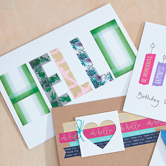 3 Ways to Use Washi Tape on Cards image number 1