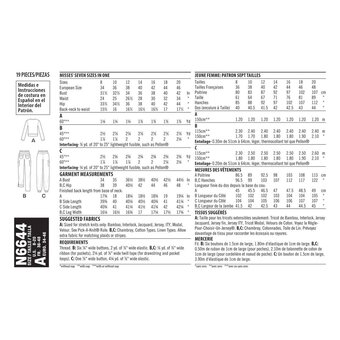 New Look Women&rsquo;s Trousers and Top Sewing Pattern N6644