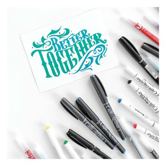 Manuscript Italic Black Marker 2 Pack