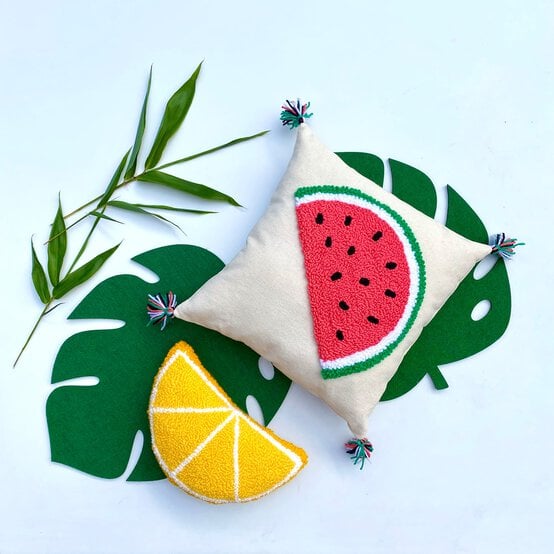 How to Make Punch Needle Fruit Cushions image number 1