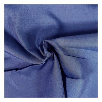 French Navy Polycotton Fabric by the Metre