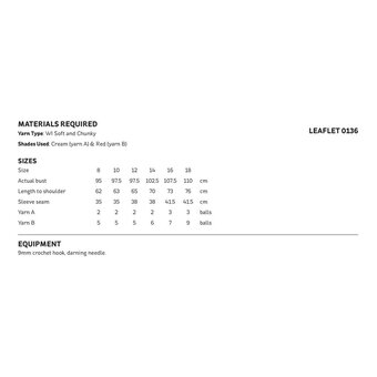 Knitcraft Festive Jumper Digital Pattern 0136