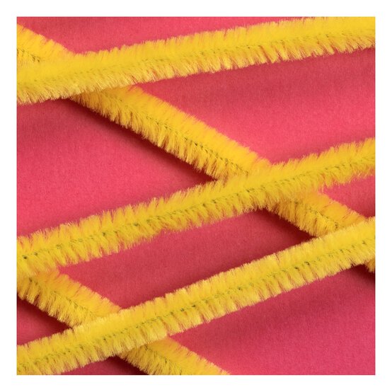 Yellow Pipe Cleaners 12 Pack image number 2