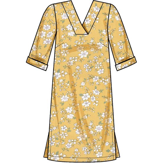 Simplicity V-Neck Shift Dress Sewing Pattern S9262 (16-24) image number 3