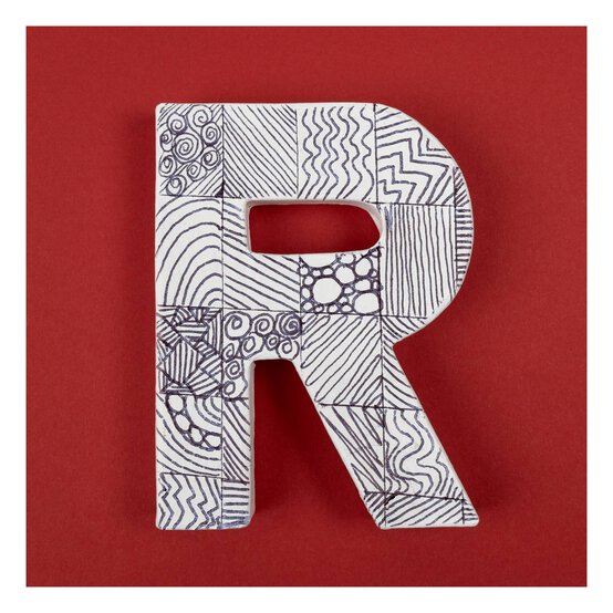 Mini Mache Letter E 10cm image number 2