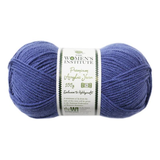 Women&rsquo;s Institute Denim Premium Acrylic Yarn 100g image number 1