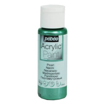 Pebeo Green Pearl Acrylic Craft Paint 59ml
