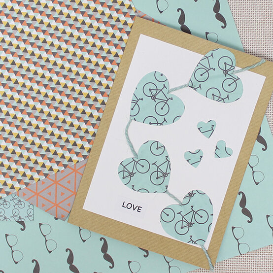 How to Make a String of Hearts Card image number 1