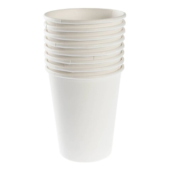 White Paper Cups 8 Pack image number 3