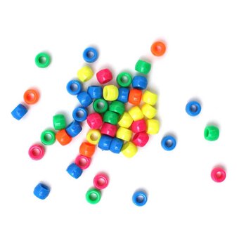 Neon Mixed Pony Beads 182g
