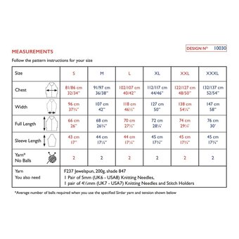 Sirdar Jewelspun Two-Tone Sweater Pattern 10030