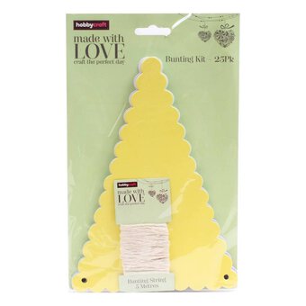Pastel Scalloped Edge Bunting 5m